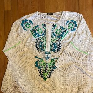 Anthropologie embroidered blouse